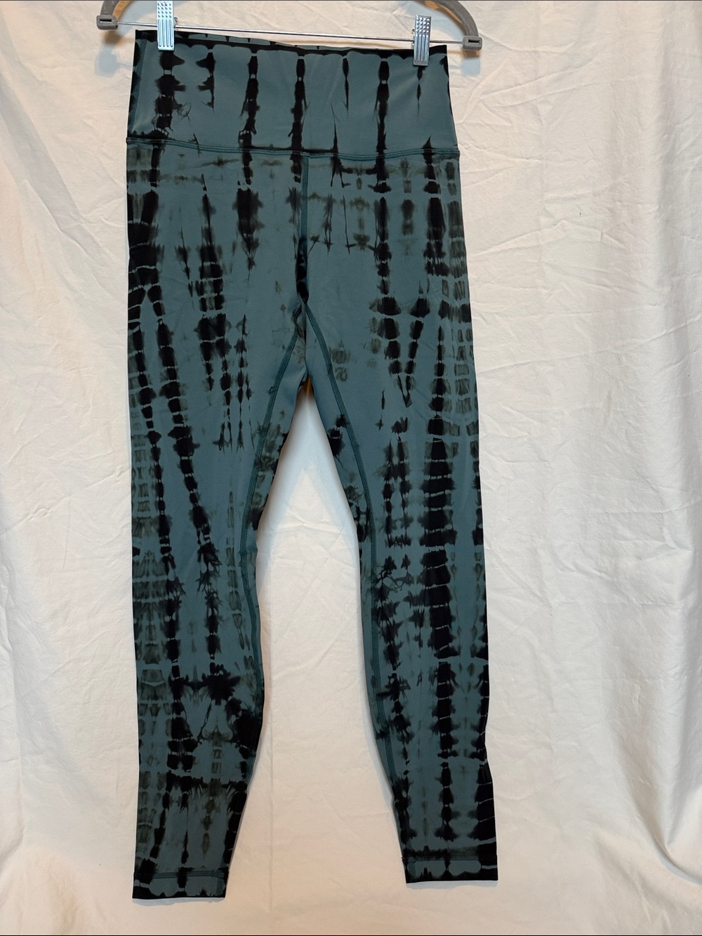lululemon athletica Black & Teal Tie-Dye High-Rise Leggings